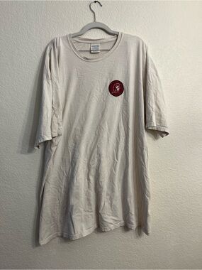 USC Spiritwear Comfort Colors Cream Short-Sleeve Tee with Red Chest Patch